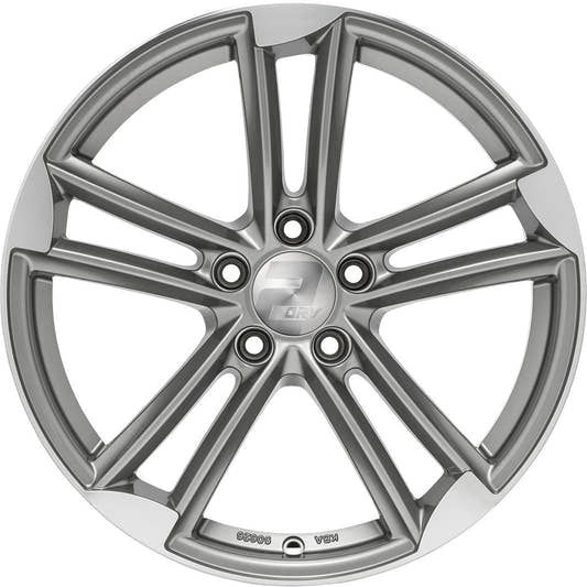 2DRV WH27 daytona grau hochglanzpoliert Alufelge – Bild 2