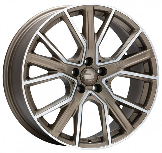 2DRV by WHEELWORLD WH34 Bronze Matt Poliert (BRP) Alufelge 8.5x20 Zoll ET21 LK 5x112 ML66.6