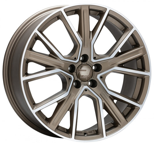 2DRV WH34 bronze matt hochglanzpoliert 9x20 ET21 - LK5/112 ML66.6