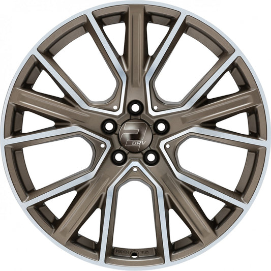 2DRV WH34 bronze matt hochglanzpoliert 9x20 ET21 - LK5/112 ML66.6