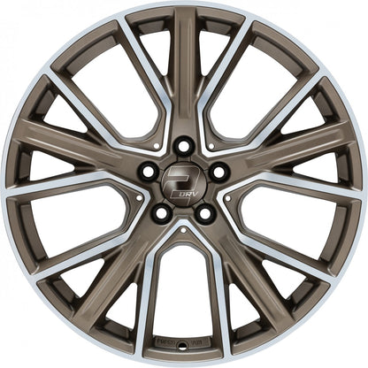 2DRV WH34 bronze matt hochglanzpoliert 9x20 ET45 - LK5/120 ML65.1
