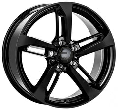 2DRV WH36 schwarz glänzend lackiert Alufelge 8x18 Zoll ET40 LK 5x112 ML66.6