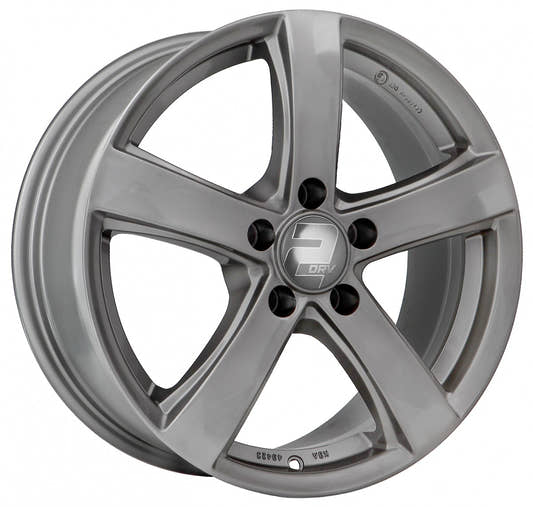 2DRV WH24 daytona grau lackiert 6.5x16 ET33 - LK5/112 ML57.1