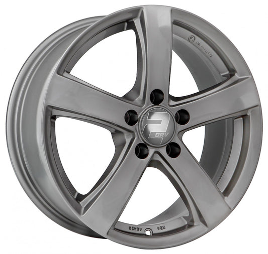 2DRV WH24 daytona grau lackiert 6.5x16 ET33 - LK5/112 ML57.1