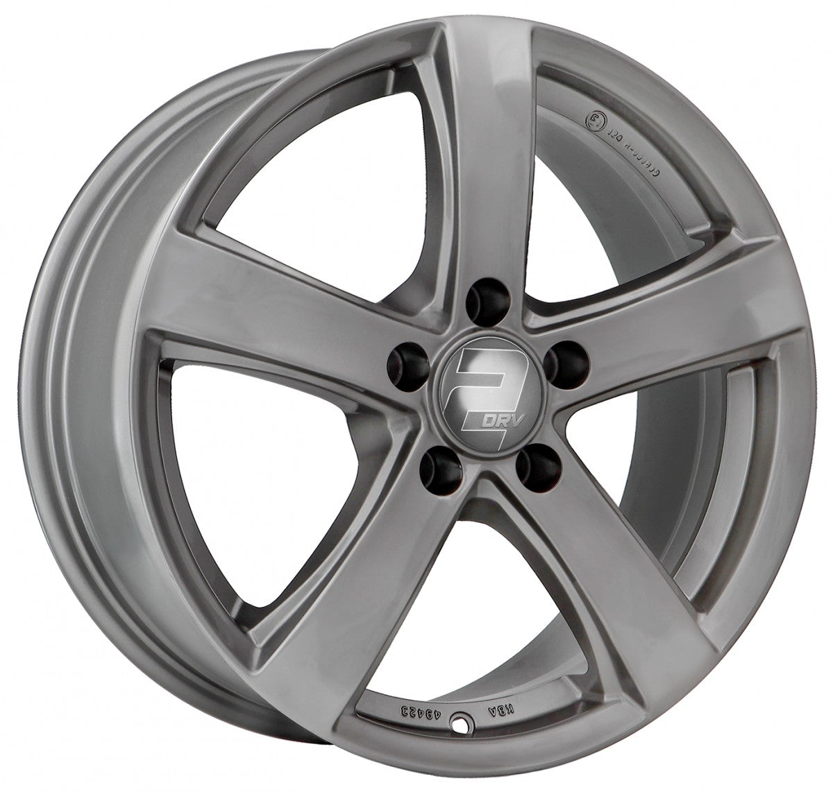 2DRV WH24 daytona grau lackiert 7.5x17 ET46 - LK5/114.3 ML67.1