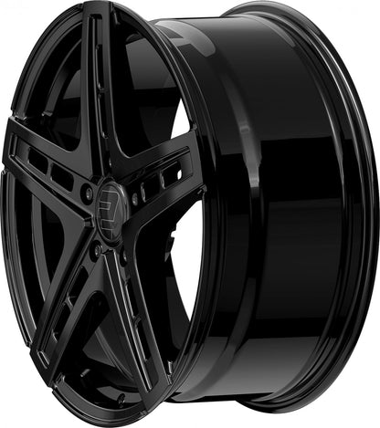 2DRV WH38 schwarz glänzend lackiert 9x20 ET42 - LK5/112 ML66.6