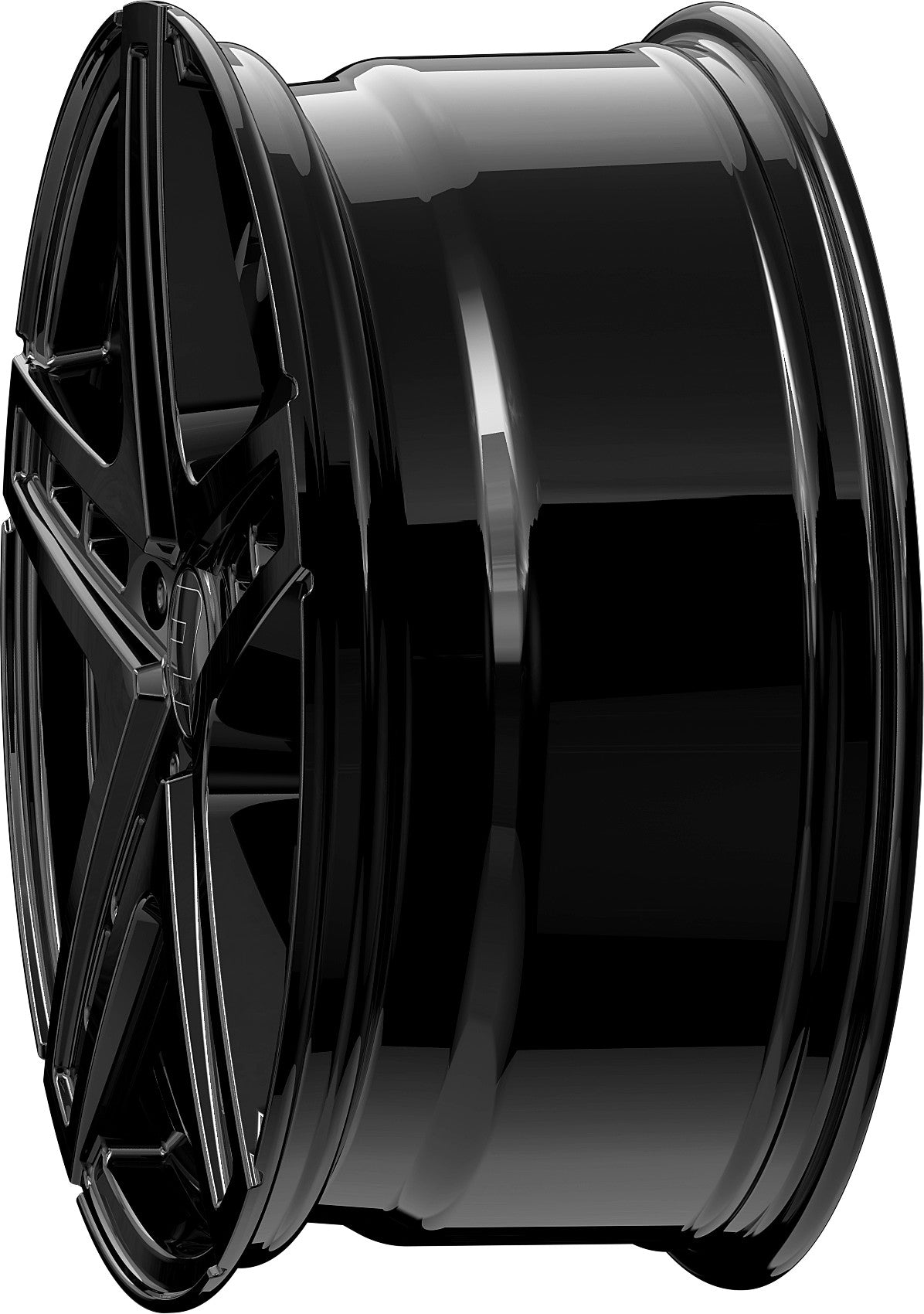 2DRV WH38 schwarz glänzend lackiert 9x20 ET42 - LK5/112 ML66.6