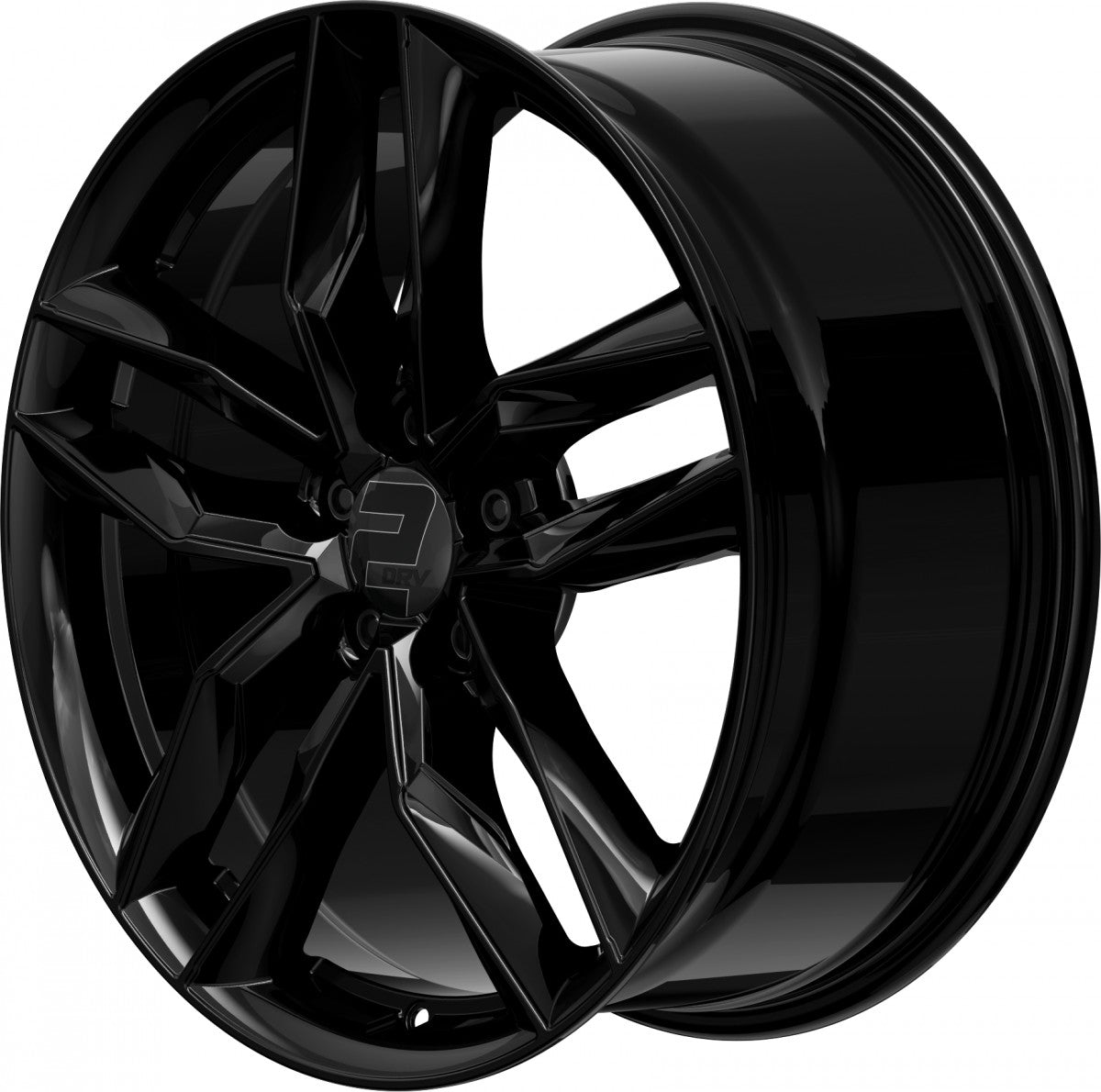 2DRV WH40 schwarz glänzend lackiert 8.5x19 ET40 - LK5/112 ML66.6
