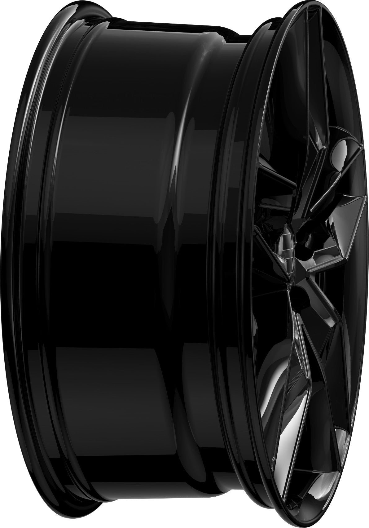 2DRV WH40 schwarz glänzend lackiert Alufelge 9x20 Zoll ET40 LK 5x112 ML66.6 – Bild 6