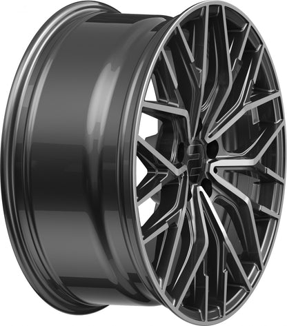 2DRV WH37 dark gunmetal poliert 8.5x19 ET26 - LK5/112 ML66.6