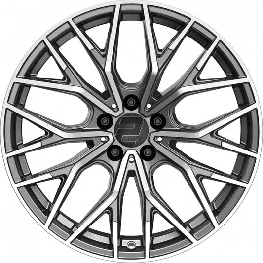 2DRV WH37 dark gunmetal poliert Alufelge 8.5x20 Zoll ET35 LK 5x112 ML66.6 – Bild 2