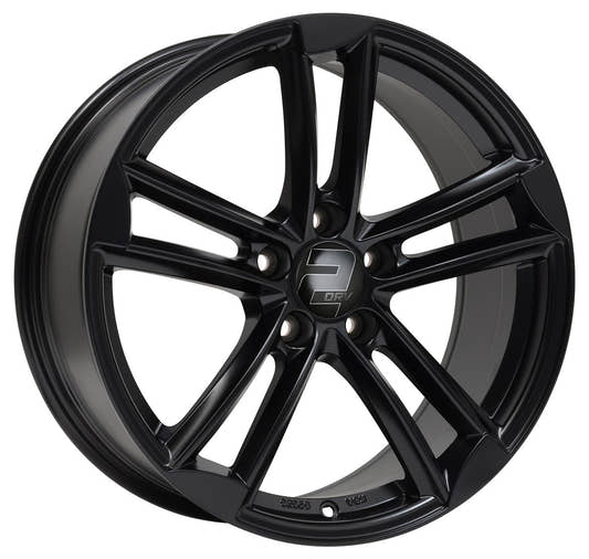 2DRV WH27 schwarz matt lackiert 9.5x21 ET35 - LK5/112 ML66.6