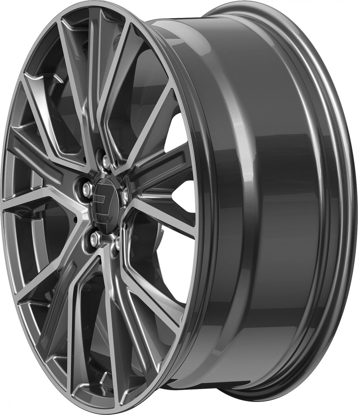 2DRV WH34 daytona grau hochglanzpoliert 8.5x20 ET30 - LK5/112 ML66.6