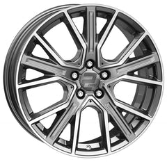 2DRV WH34 daytona grau hochglanzpoliert Alufelge 9x21 Zoll ET38 LK 5x112 ML66.6
