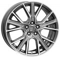 2DRV WH34 daytona grau hochglanzpoliert Alufelge 8.5x19 Zoll ET35 LK 5x112 ML66.6