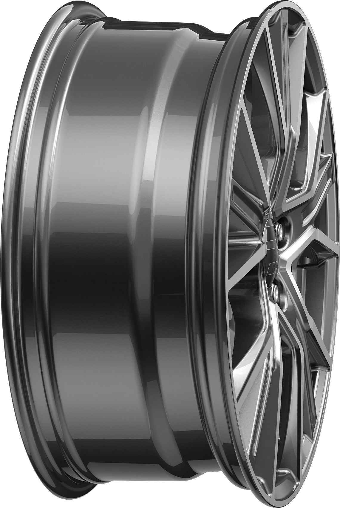 2DRV WH34 daytona grau hochglanzpoliert 8.5x19 ET35 - LK5/112 ML66.6