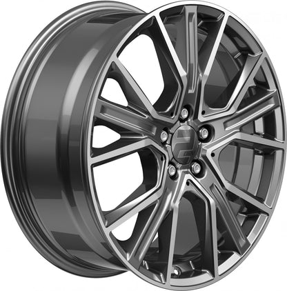 2DRV WH34 daytona grau hochglanzpoliert 8.5x19 ET45 - LK5/112 ML66.6