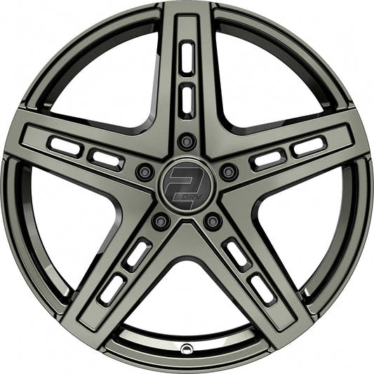 2DRV WH38 dark gunmetal lackiert Alufelge 9x20 Zoll ET42 LK 5x120 ML72.6