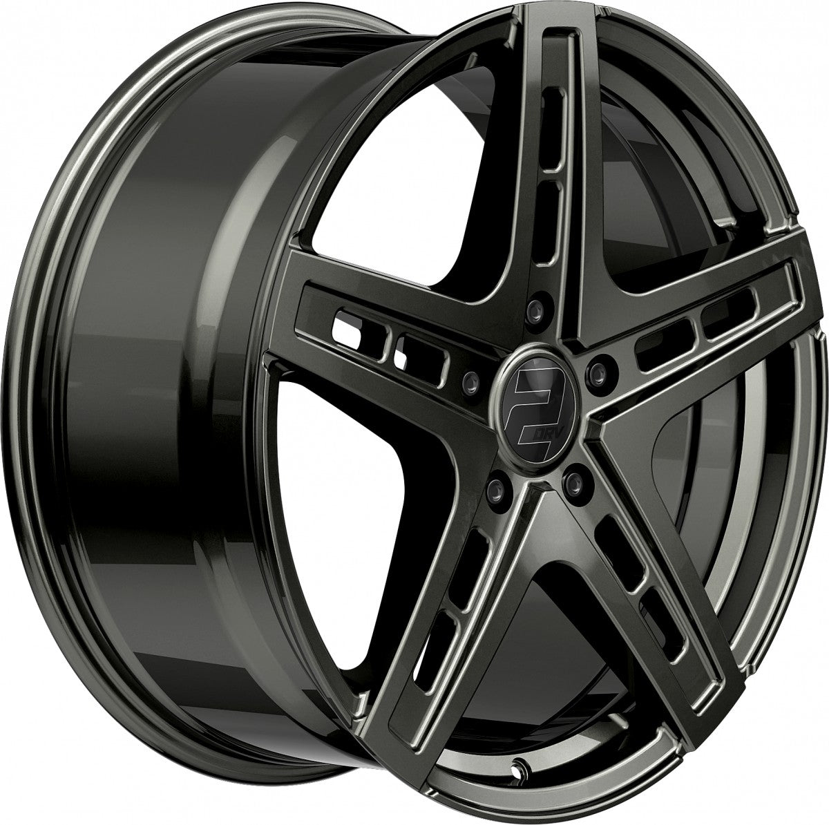 2DRV WH38 dark gunmetal lackiert 9.5x22 ET35 - LK5/112 ML66.6