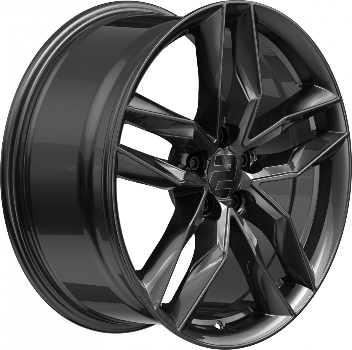 2DRV WH40 dark gunmetal lackiert 8.5x19 ET40 - LK5/112 ML66.6