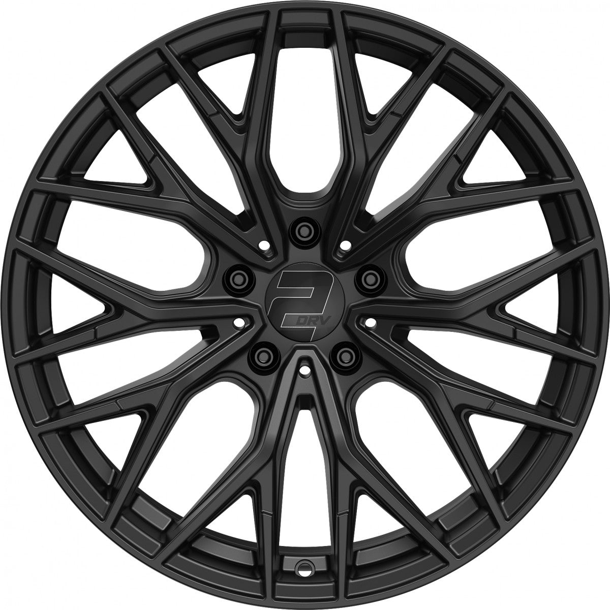 2DRV WH37 schwarz matt lackiert Alufelge 8.5x19 Zoll ET35 LK 5x120 ML72.6 – Bild 2