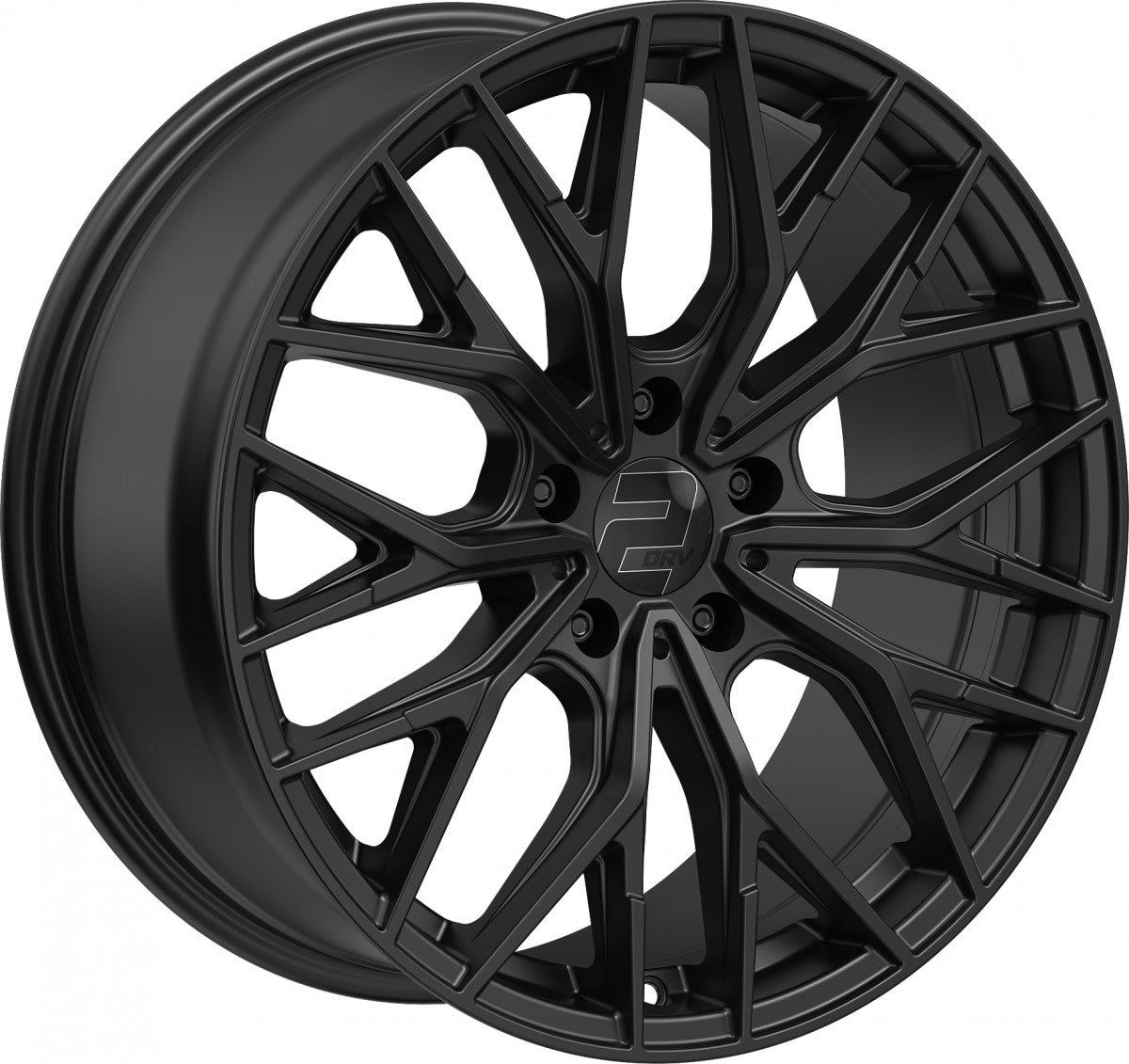 2DRV WH37 schwarz matt lackiert Alufelge 8.5x19 Zoll ET35 LK 5x120 ML72.6 – Bild 3