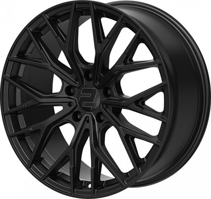 2DRV WH37 schwarz matt lackiert Alufelge 8.5x19 Zoll ET35 LK 5x120 ML72.6 – Bild 7