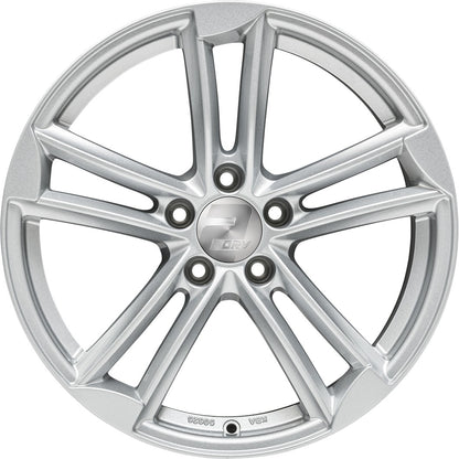 2DRV WH27 race silber lackiert 9.5x21 ET45 - LK5/112 ML66.6