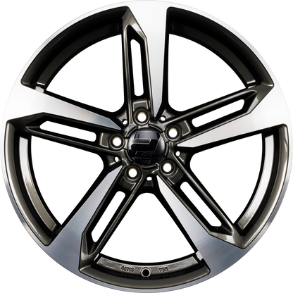 2DRV WH36 dark gunmetal hochglanzpoliert Alufelge 8x18 Zoll ET48 LK 5x112 ML66.6 – Bild 3