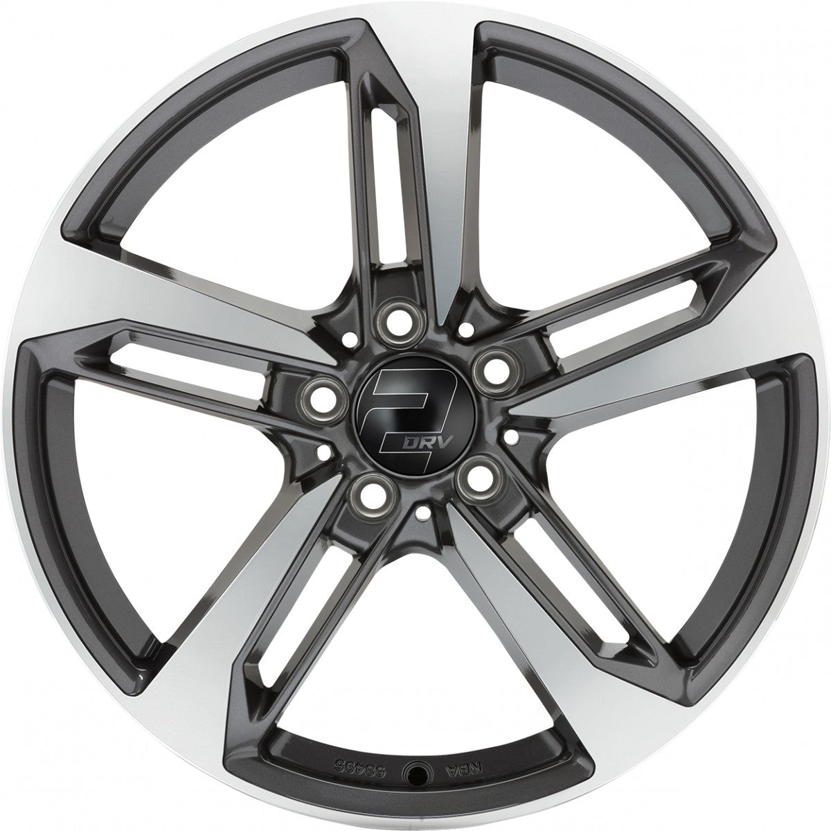 2DRV WH36 dark gunmetal hochglanzpoliert 8.5x19 ET40 - LK5/112 ML66.6