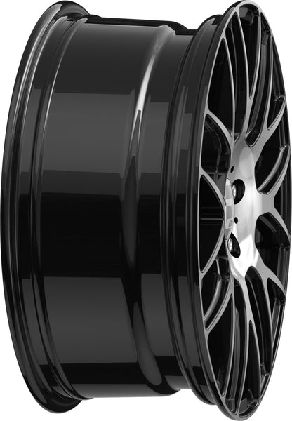 2DRV WH26 schwarz hochglanzpoliert 7.5x17 ET35 - LK5/120 ML72.6