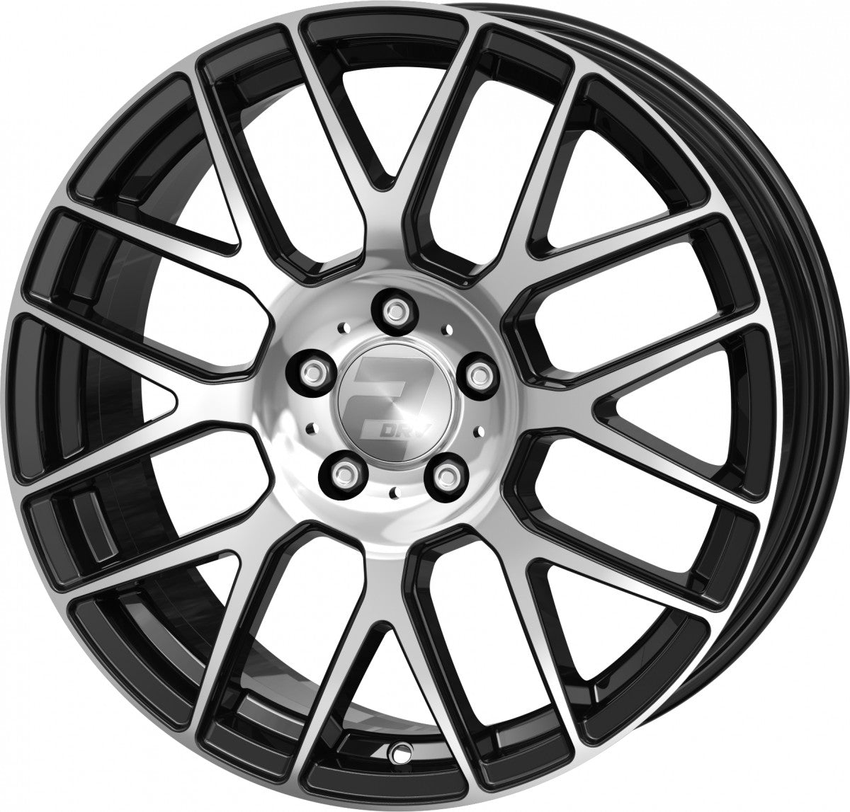 2DRV WH26 schwarz hochglanzpoliert 8x18 ET45 - LK5/108 ML72.6