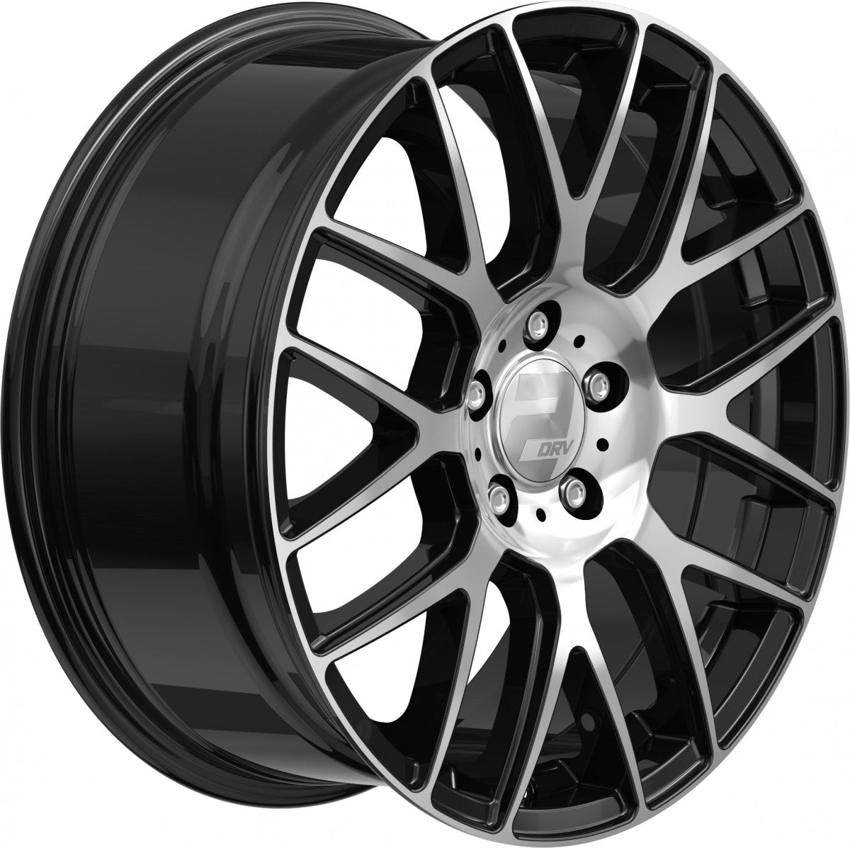2DRV WH26 schwarz hochglanzpoliert 8x18 ET45 - LK5/112 ML66.6