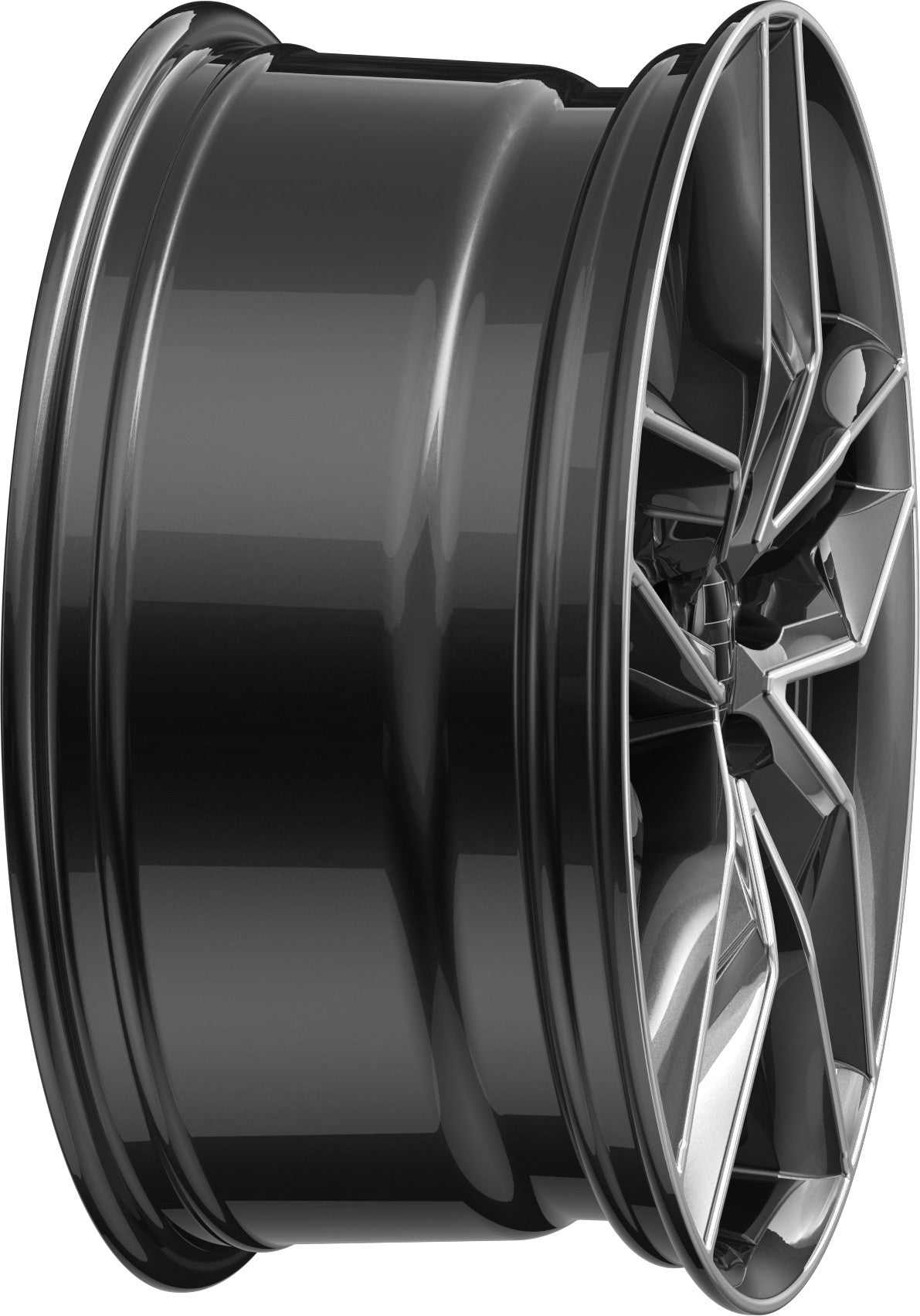 2DRV WH40 dark gunmetal hochglanzpoliert 8x18 ET30 - LK5/112 ML66.6
