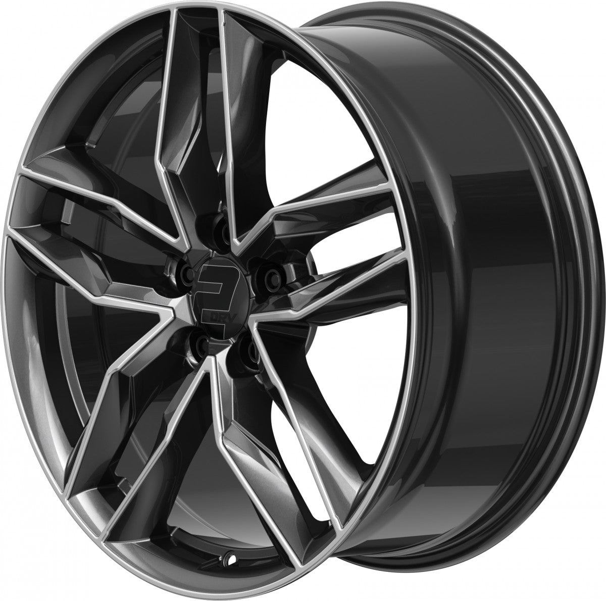 2DRV WH40 dark gunmetal hochglanzpoliert 8.5x19 ET45 - LK5/108 ML63.4