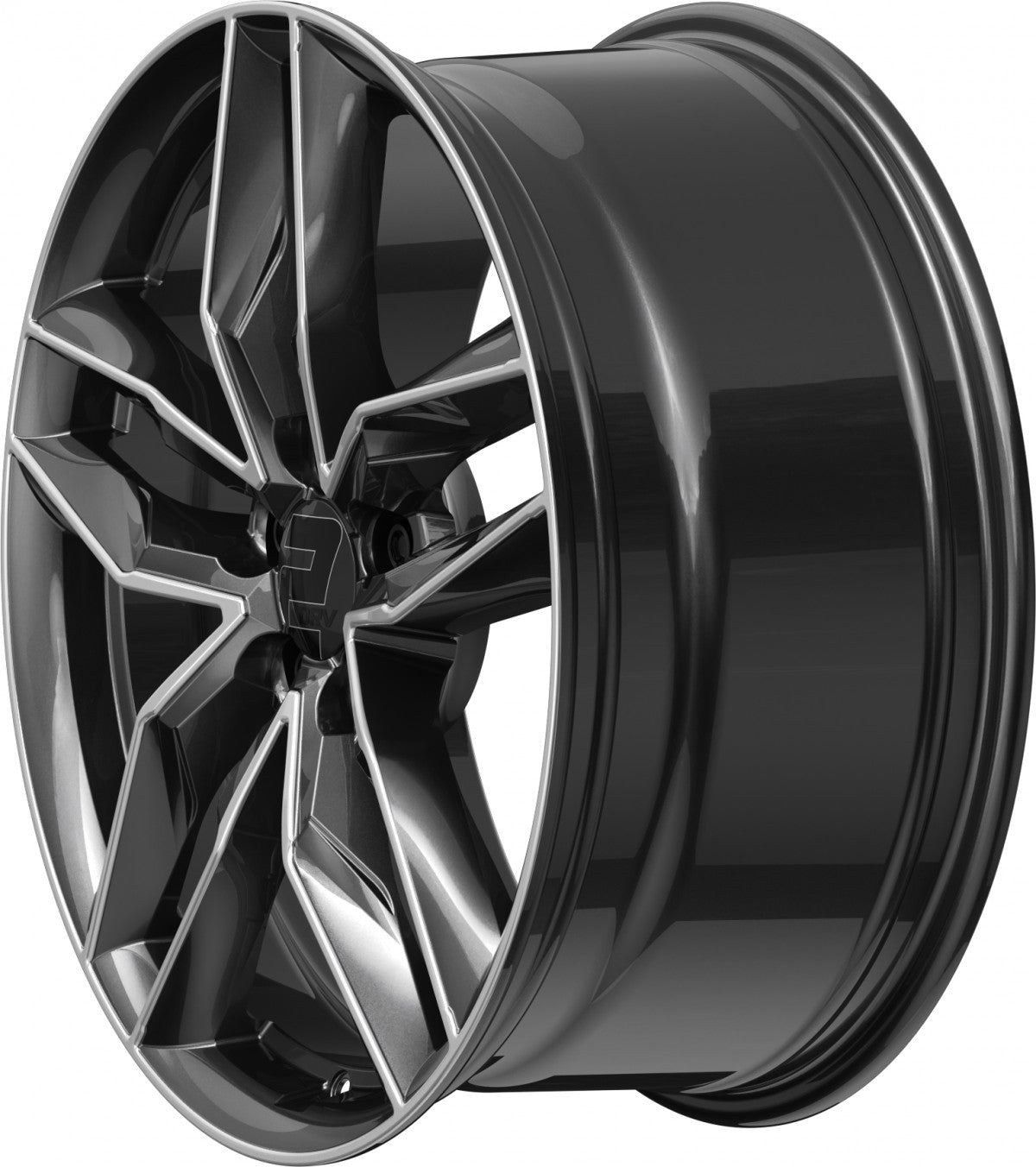 2DRV WH40 dark gunmetal hochglanzpoliert 8.5x19 ET45 - LK5/108 ML63.4