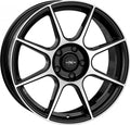 Axxion X2 schwarz hochglanzpoliert Alufelge 7x17 Zoll ET25 LK 4x108 ML72.6