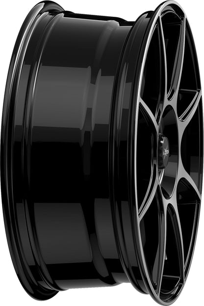 Axxion X2 schwarz hochglanzpoliert Alufelge 7x17 Zoll ET25 LK 4x108 ML72.6 – Bild 6