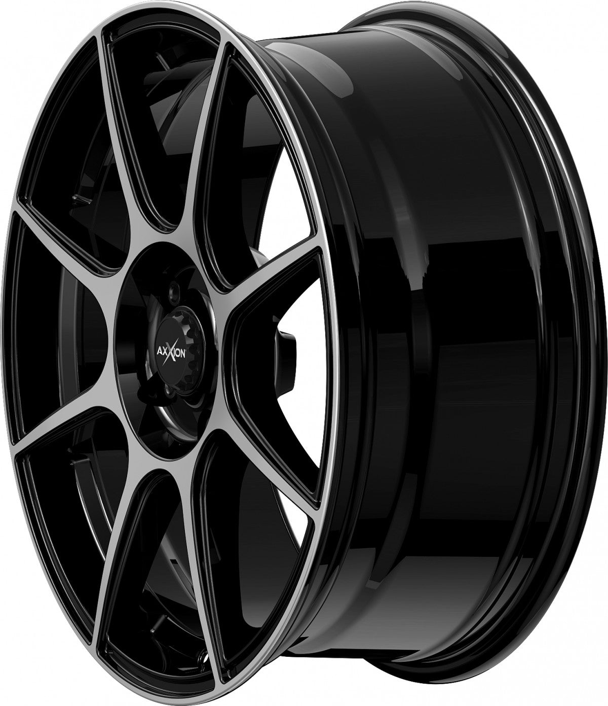 Axxion X2 schwarz hochglanzpoliert 7.5x18 ET40 - LK5/114.3 ML72.6