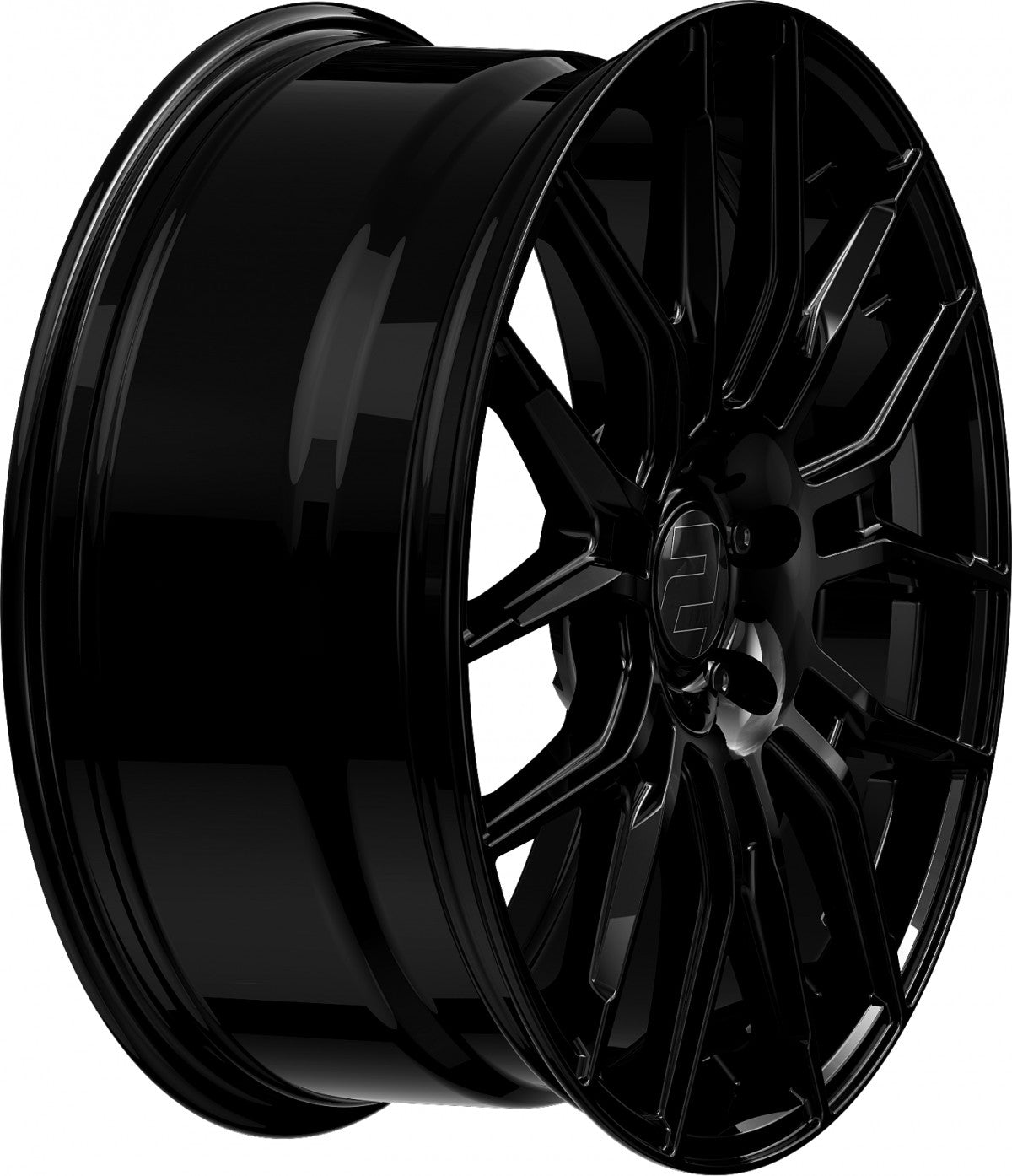2DRV WH42 schwarz glänzend lackiert Alufelge 8.5x20 Zoll ET35 LK 5x120 ML72.6 – Bild 5