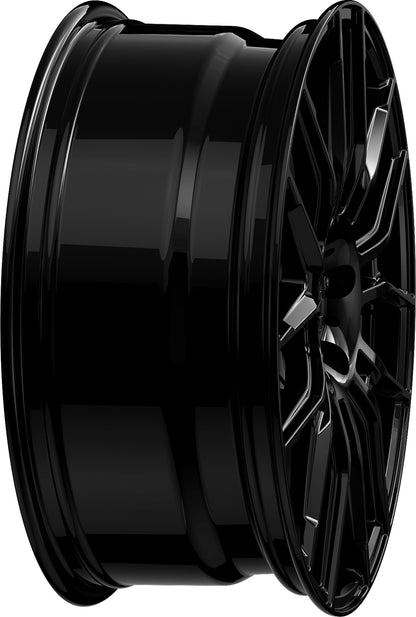 2DRV WH42 schwarz glänzend lackiert Alufelge 8.5x20 Zoll ET35 LK 5x120 ML72.6 – Bild 6