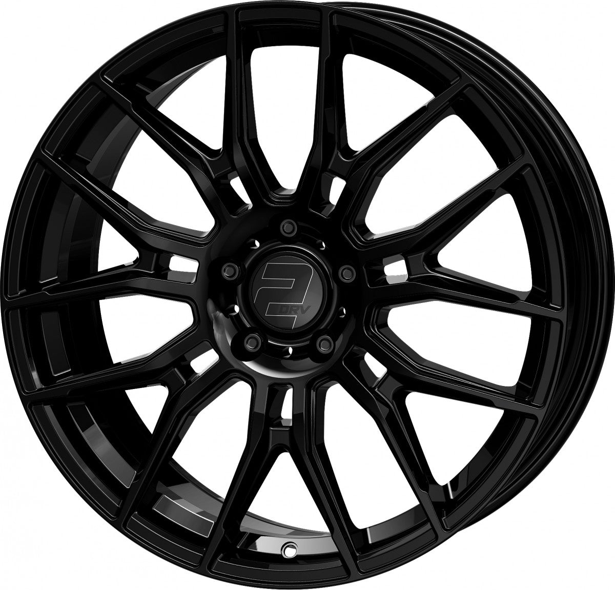 2DRV WH42 schwarz glänzend lackiert Alufelge 8.5x20 Zoll ET35 LK 5x120 ML72.6 – Bild 7
