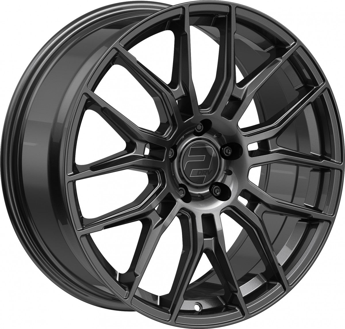 2DRV WH42 dark gunmetal lackiert Alufelge 8.5x20 Zoll ET35 LK 5x112 ML66.6 – Bild 3
