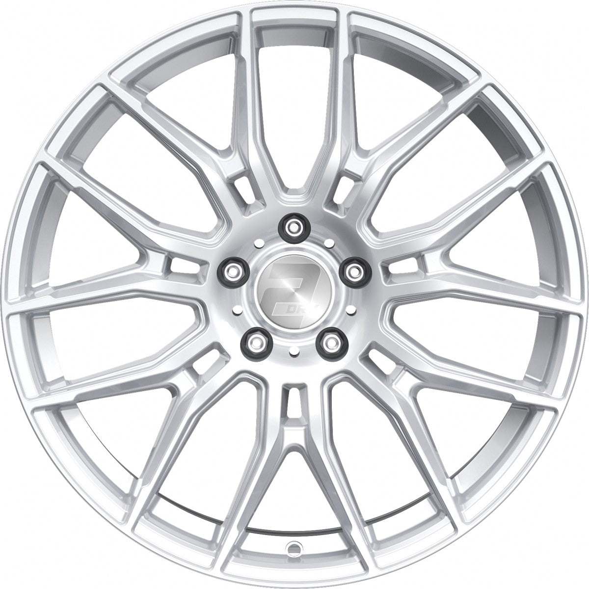 2DRV WH42 race silber lackiert Alufelge 8.5x20 Zoll ET35 LK 5x112 ML66.6 – Bild 2
