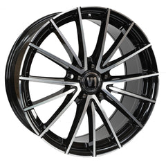 V1 Wheels V2 schwarz hochglanzpoliert Alufelge 8x18 Zoll ET35 LK 5x120 ML72.6