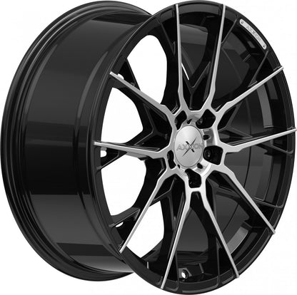 Axxion X1 schwarz hochglanzpoliert Alufelge 8.5x19 Zoll ET45 LK 5x112 ML72.6 – Bild 4