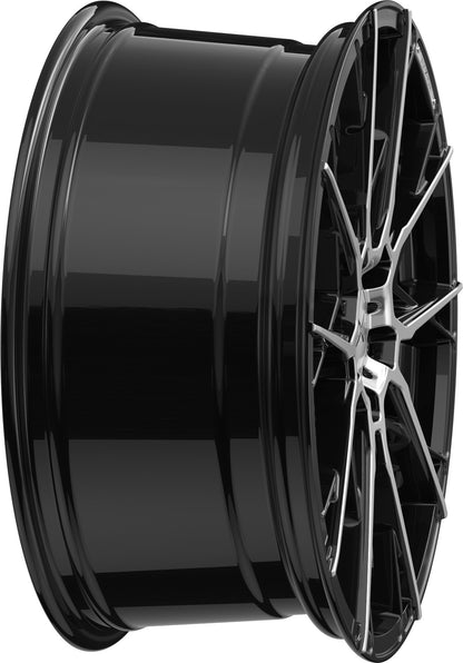 Axxion X1 schwarz hochglanzpoliert Alufelge 8.5x19 Zoll ET45 LK 5x112 ML72.6 – Bild 6