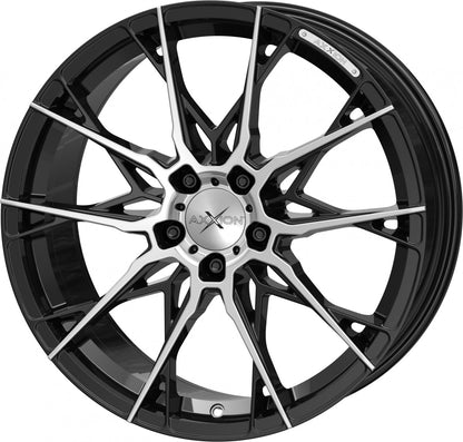Axxion X1 schwarz hochglanzpoliert Alufelge 8.5x19 Zoll ET45 LK 5x112 ML72.6 – Bild 7