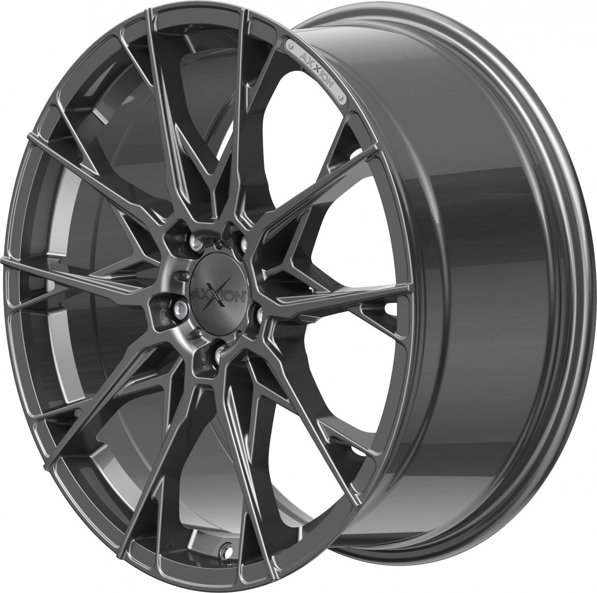 Axxion X1 daytona grau lackiert 8.5x19 ET35 - LK5/112 ML72.6