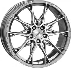 Axxion X1 daytona grau hochglanzpoliert Alufelge 8.5x19 Zoll ET35 LK 5x112 ML72.6